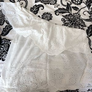 White off the shoulder summer top